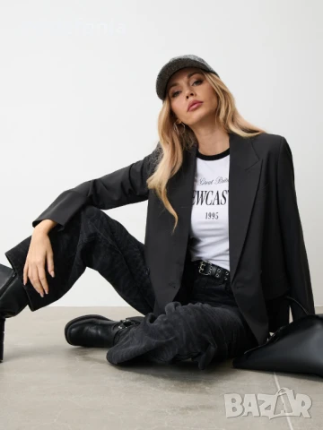 Бяла тениска NEWCASTLE, снимка 4 - Тениски - 50683284