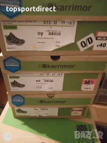 KARRIMOR Mount Mid Childrens Waterproof Walking Shoes внос Англия, снимка 6 - Детски обувки - 28696687