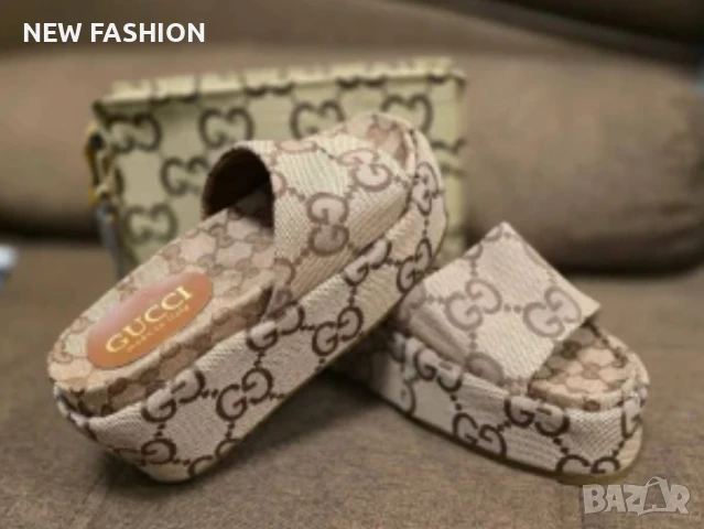 Дамски Чехли -41н⚡ Gucci , снимка 2 - Чехли - 51170571