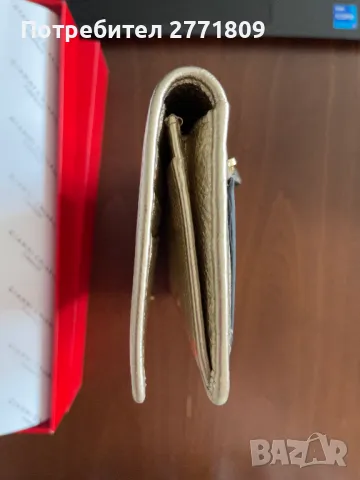 GIANNI CHIARINI Оригинален кожен портфейл - Златист, снимка 5 - Портфейли, портмонета - 50108633