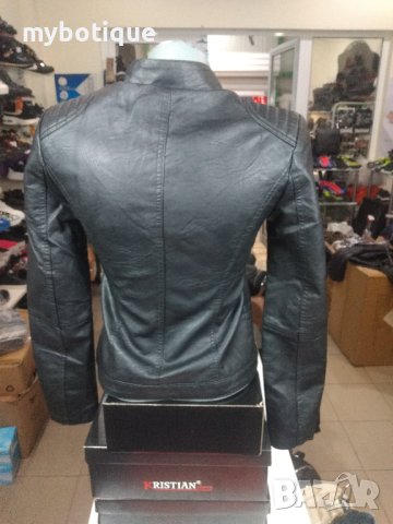 Кожено дамско яке супер хитов моел, снимка 2 - Якета - 42541452
