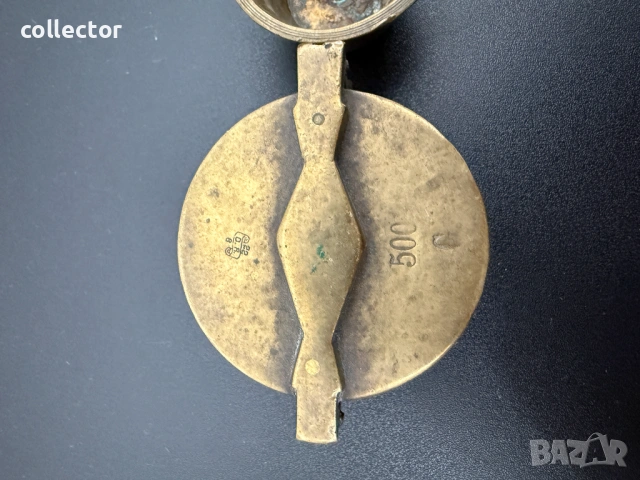 Комплект бронзови гнездови тежести. №7846, снимка 4 - Антикварни и старинни предмети - 53096962