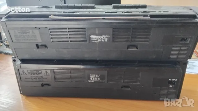 Дръжкофони 2бр двукасетъчни радио касетофона, снимка 3 - Радиокасетофони, транзистори - 49887536