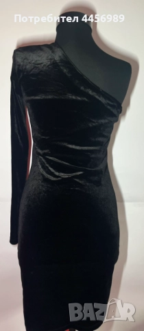 Кадифена празнична рокля MANGO, снимка 2 - Рокли - 52642173