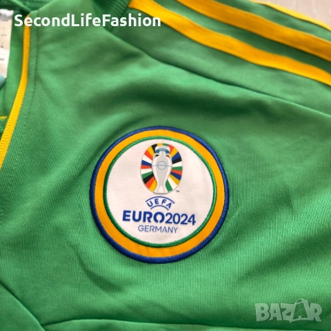 Яке Adidas UEFA EURO 2024 Volunteer, размер XL 42-44, закопчаване с цип, памук-полиестер, снимка 5 - Якета - 52165386