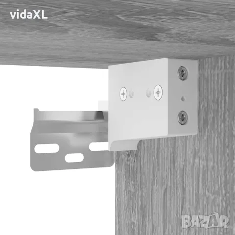 vidaXL Шкаф за съхранение, сив сонома, 70x42,5x225 см, инженерно дърво, снимка 10 - Бюфети - 56146886