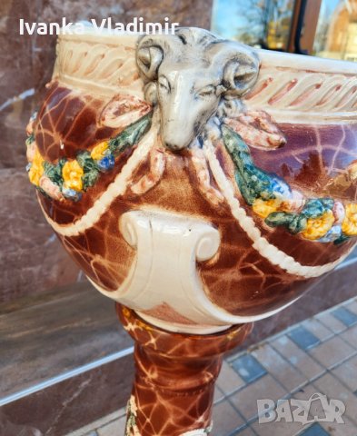 Италианска антикварна колона с кашпа , снимка 4 - Други - 38724213