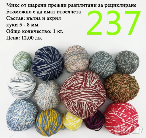 Евтини прежди в малки количества - нови и остатъци , снимка 11 - Други - 52042441