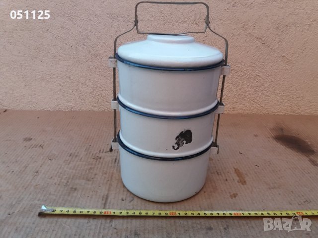 емайлиран соц. сефертас , снимка 5 - Антикварни и старинни предмети - 37647419