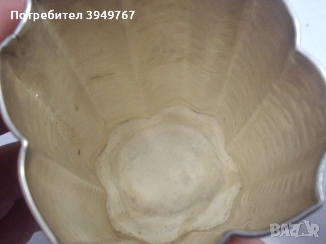 Сребърна чаша., снимка 4 - Антикварни и старинни предмети - 52943450