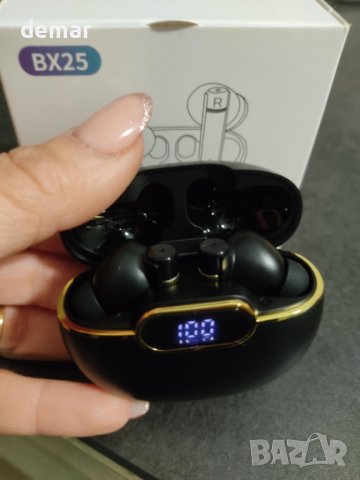 Безжични слушалки Bluetooth 5.3 Ipx7 водоустойчиви, управление с докосване, черни, снимка 7 - Bluetooth слушалки - 44168574