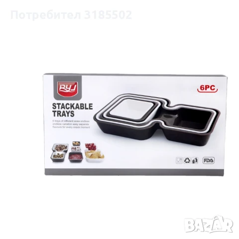 Цветни купички от 6 части. Изработени са от висококачествена, плътна пластмаса., снимка 6 - Чинии - 51276829