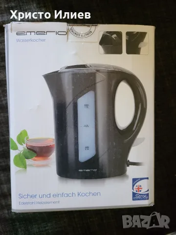 Електрическа кана Emerio 1.0L 900W Кана за гореща вода, снимка 8 - Кани - 56067950