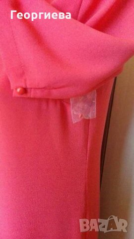 Прелестна рокля цвят корал👗🍀S/M,M👗🍀арт.2029, снимка 5 - Рокли - 29798116