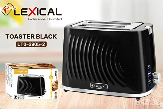 Тостер - Lexical LTO-3905-1/2 - Гаранция 12 месеца , снимка 5 - Тостери - 48431040
