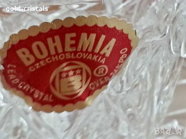 Кристални чаши за кафе чай Бохемия чехословакия, снимка 9 - Антикварни и старинни предмети - 29996681