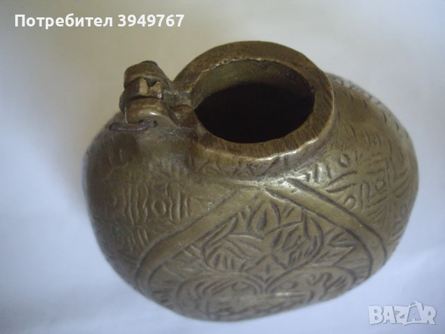 Стара много масивна барутница., снимка 3 - Антикварни и старинни предмети - 50676531