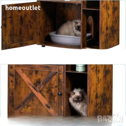 ПРОМОЦИЯ Многофункционална котешка къща с драскалка, хамаци и шкаф за котешка тоалетна MPJ115SR, снимка 6 - За котки - 52719913