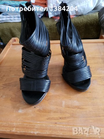 ZARA сандали с висок ток, снимка 9 - Дамски елегантни обувки - 29151294