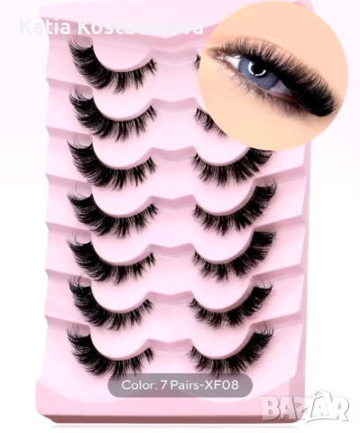 Мигли за грим тип котешко око, снимка 3 - Козметика за лице - 51537666