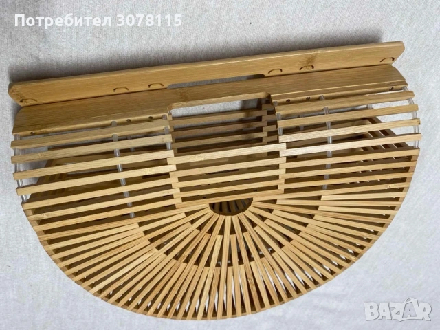 Дървена лятна чанта , снимка 2 - Чанти - 54090998