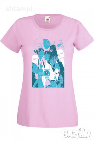 Дамска тениска Star Wars characters,Филм,Игра,superhero,Изненада,Подарък,Повод,, снимка 10 - Тениски - 37728740