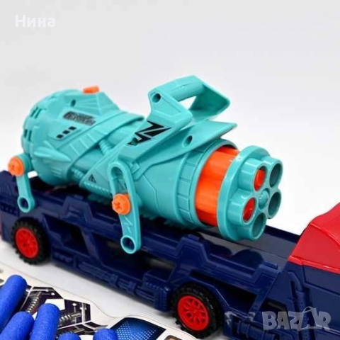 Автовоз с kamaпулт, 3 коли и оръдие, снимка 3 - Коли, камиони, мотори, писти - 52755765