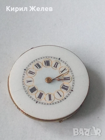 Механизъм с циферблат от стар ръчен часовник 47666, снимка 2 - Мъжки - 52260874