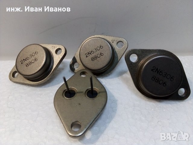 2N6306 транзистори 250V, 8A, 125W, Корпус: ТО-3, снимка 1