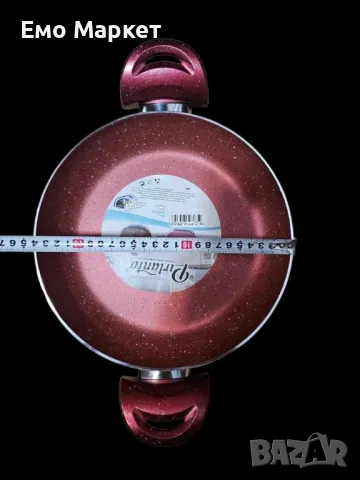 Дълбок тиган с две дръжки от гранит - 26см, снимка 2 - Съдове за готвене - 48920291