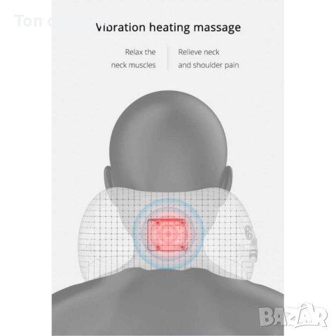 U-образна електрическа масажна възглавница, цервикална опора, магнитотерапия, снимка 10 - Други инструменти - 44465354