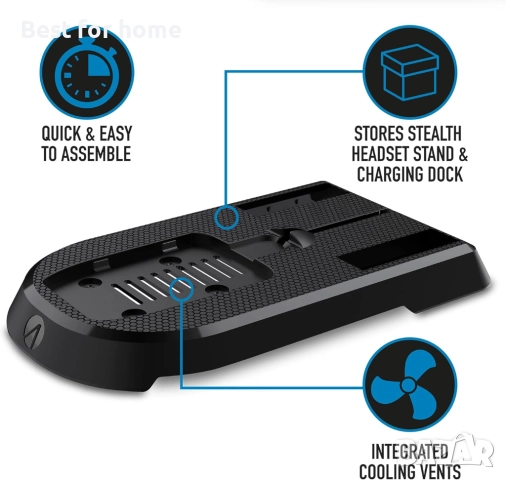 STEALTH SP-C60 Зарядна станция и стойка за слушалки, снимка 4 - Друга електроника - 52925697