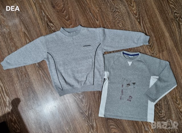 Сива блуза Diadora 128см-6лв+подарък блуза, снимка 1 - Детски анцузи и суичери - 23721008