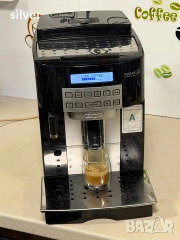 Кафемашина кафе автомат delonghi magnifica S с гаранция, снимка 3 - Кафемашини - 52942492