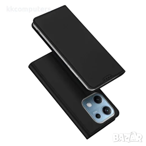 DUX DUCIS Skin Pro Series за Xiaomi Redmi Note 14S 4G Кожен Калъф със Стойка, Слот за Карта и Скрийн