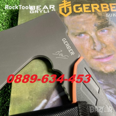 ТОП Брадва Bear grylls survival hatchet с калъф Gerber за подарък , снимка 4 - Ножове - 32164397