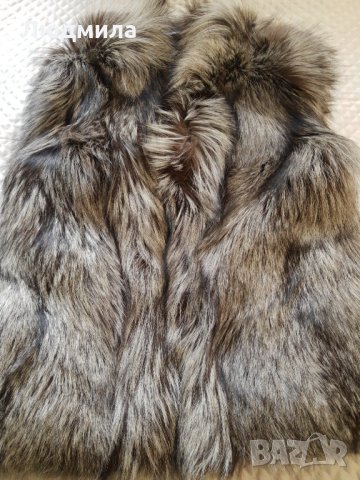 Елек,италиански,нов,сребърна лисица,цели кожи,висок клас,качество, снимка 9 - Елеци - 34871475