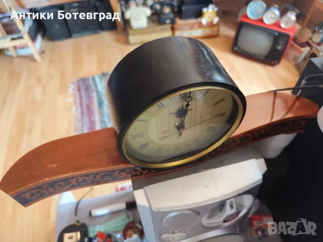 Каминен часовник Янтар , снимка 3 - Антикварни и старинни предмети - 50230798