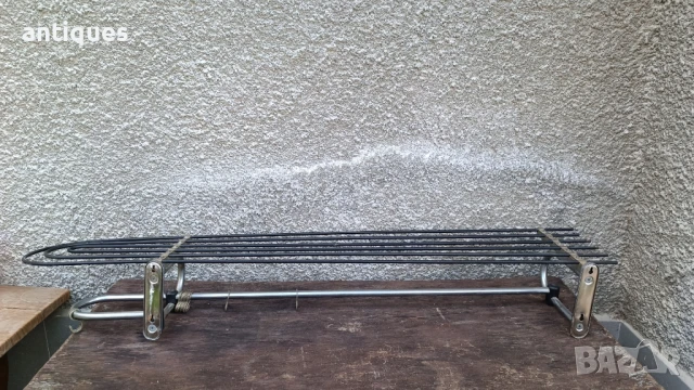 Голяма метална закачалка с поставка за шапки - 140/38см, снимка 7 - Антикварни и старинни предмети - 50559297