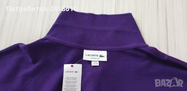 Lacoste Classic Fit Pique Cotton Regular Fit Mens Size 11  НОВО! ОРИГИНАЛ! Мъжка Тениска!, снимка 2 - Тениски - 39873036