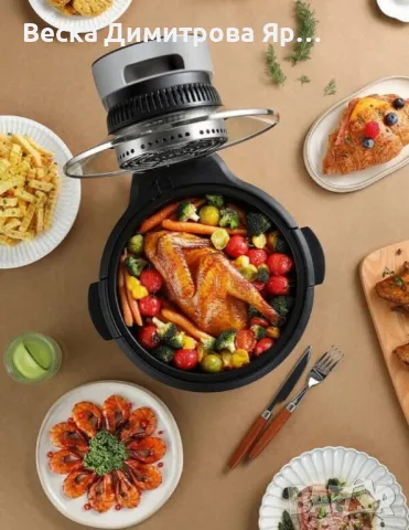 Мощен еър фрайър 5.5L Sokany SK-ZG-8046, снимка 6 - Друга електроника - 49328104