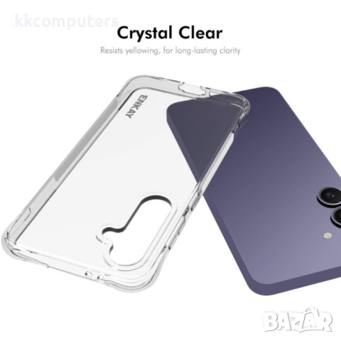 Samsung Galaxy S24 FE 5G Удароустойчив ENKAY Силиконов Калъф и Протектор, снимка 5 - Резервни части за телефони - 52647044