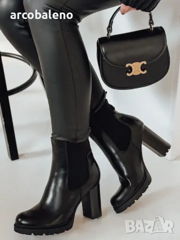 BOOTELY Дамски боти на висок ток, 2цвята , снимка 8 - Дамски боти - 47776706