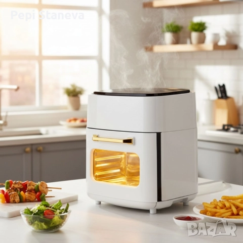 Електрически въздушен фритюрник (Air Fryer) 15L с тъч дисплей