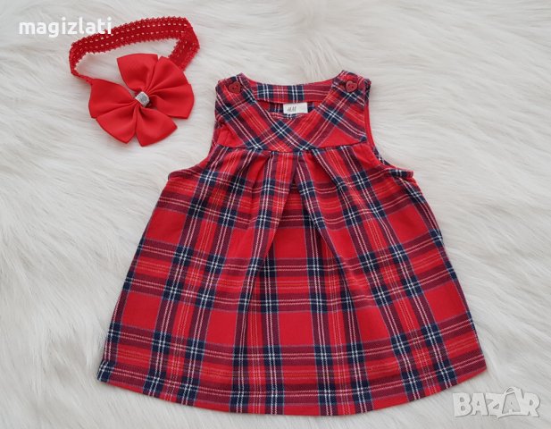 Коледна рокля H&M за новородена госпожица, снимка 7 - Бебешки рокли - 38312387