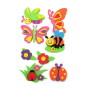 Самозалепващи калинки,пеперуди и цветя фоам /EVA материал/ АСОРТЕ форми -8 броя, снимка 1 - Декорация за дома - 44748822