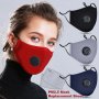 Защитна маска + 2бр. филтри с активен въглен , снимка 1
