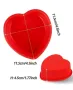 Гладко сърце средна силиконова форма калъп силиконова форма дълбока отливка сапун гипс желе кекс, снимка 2