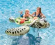 Надуваема играчка дюшек Sea Turtle Ride-on INTEX, 191х170 см, PVC, зелена, снимка 1