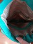 ANTONELLO SERIO дамска чанта, естествена кожа, ресни, петролено-синьо , снимка 7